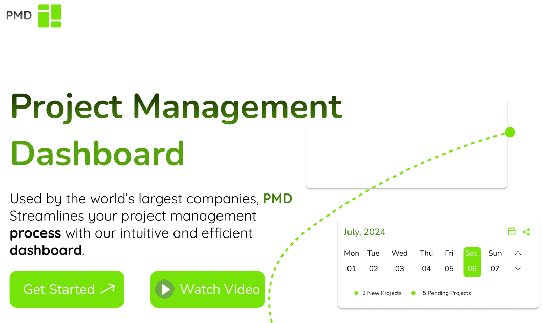 Project management dashboard